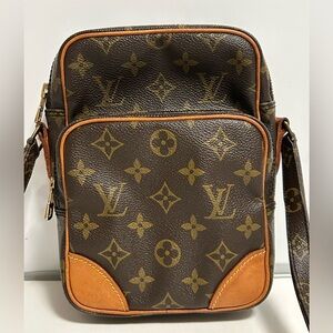 Louis Vuitton Monogram Brown and Tan Crossbody Bag
